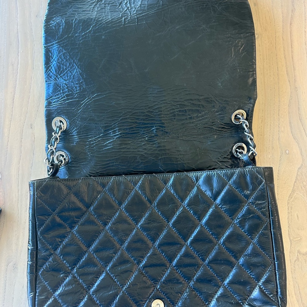 Chanel Black Quilted Flap Shoulder Bag paired matching Wallet - Picture 2 of 9